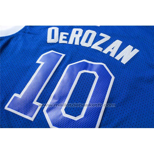 Maillot Toronto Raptors DeMar DeRozan #10 Retro Bleu
